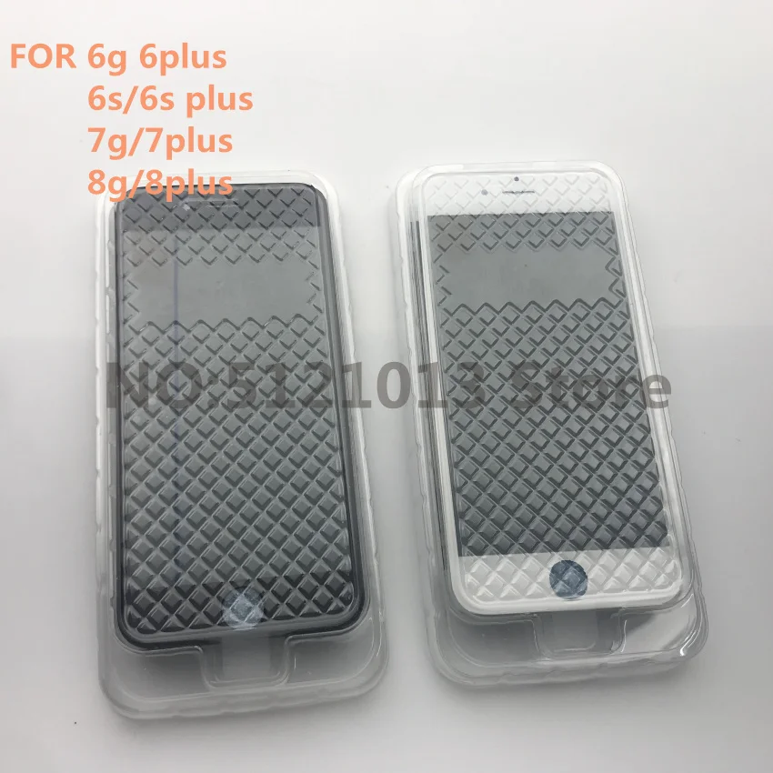 

10pcs Original 4 In 1 For iPhone 5/6 Plus/6S Plus 7 Plus 8/8 Plus Front Glass Touch Screen+Cold Press Frame Bezel+OCA+Polarizer