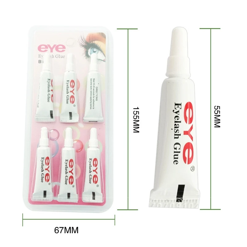 6 шт. клей для наращивания ресниц профессиональный мягкий и не раздражающий без
