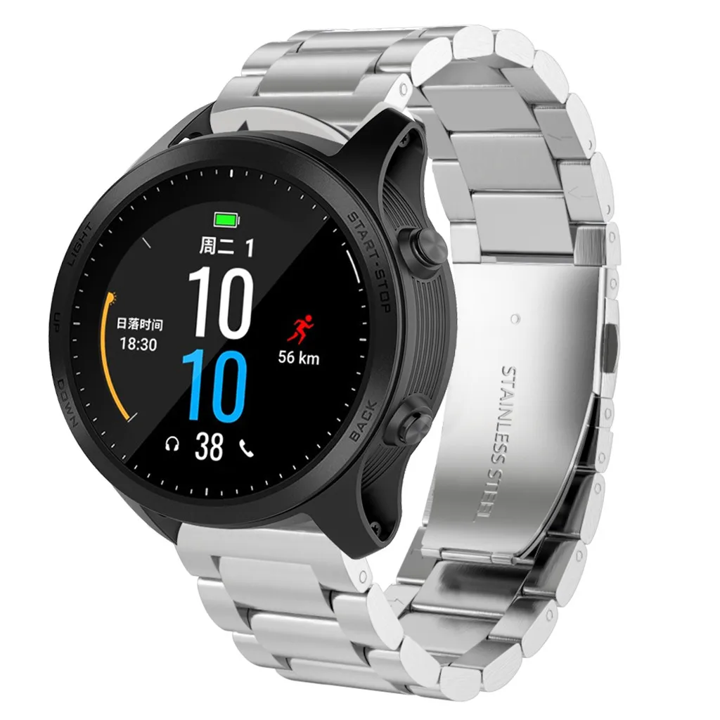 Цветные Ремешки для наручных часов браслет из нержавеющей стали Смарт часы