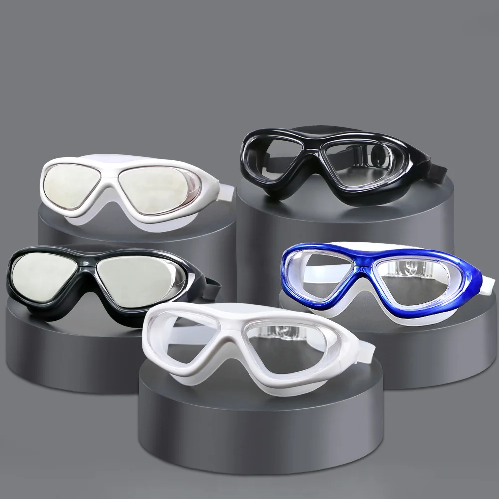 

Очки для плавания при близорукости, противотуманные мужские модные силиконовые очки для плавания, оптовая продажа от производителя