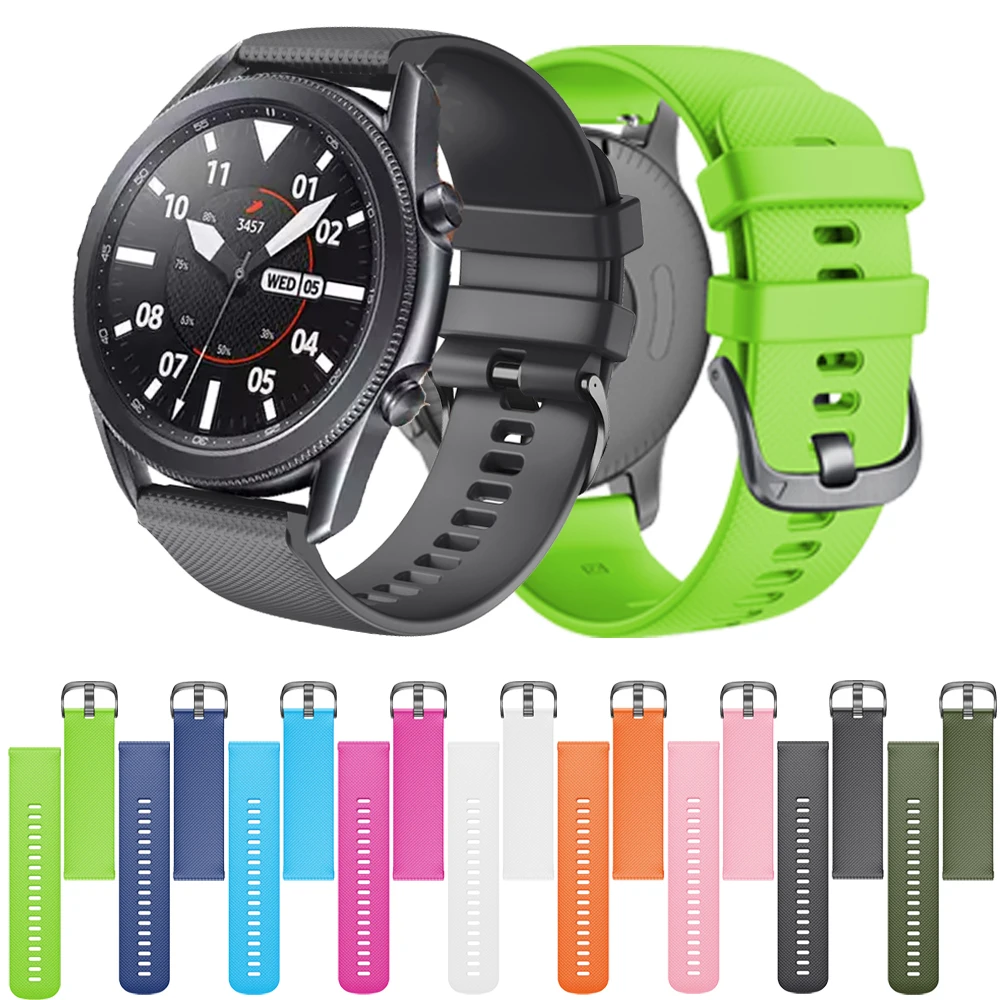 

Силиконовый ремешок для Samsung Gear S3 Frontier/Classic/Galaxy watch 46/3 45 мм, аксессуары для быстрой установки, браслет 22 мм, браслет на запястье
