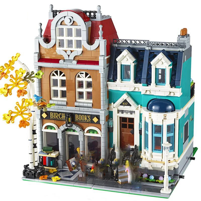 

2524 шт., Детский конструктор «уличный город»