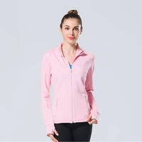 2021 women hooded running jacket long sleeve sweatshirt ladies yoga sports zipper jacket fitness gym shirts womens dropship