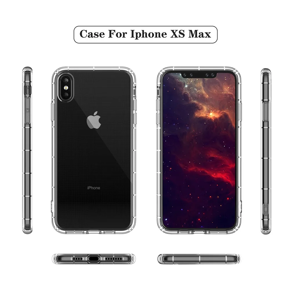 Мягкий чехол для телефона iPhone11 iPhone11Pro iPhone11ProMax прозрачная задняя крышка из ТПУ