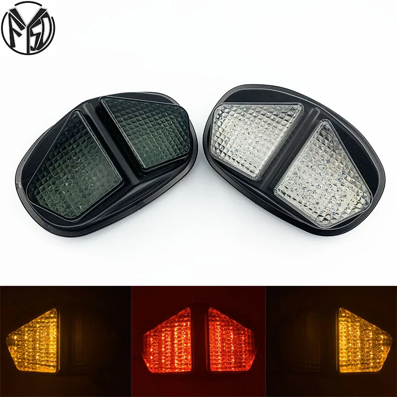 Мотоциклетный Встроенный светодиодный задний светильник сигнал поворота