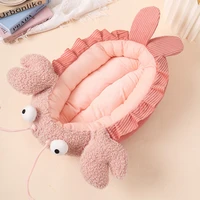 open cartoon lobster nest cat nest soft and comfortable kennel cat bed pet supplies dog bed pet bed dog accessories