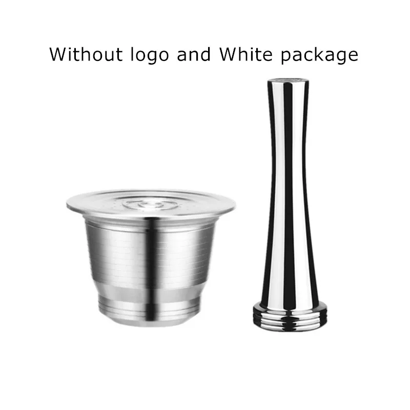 No logo white box ICafilas фильтры для кофе капсулы для Nespresso многоразового использования из нержавеющей стали кофейные кронштейны чашка Pod Capsula для де кафе эспрессо - Цвет: No logo white box