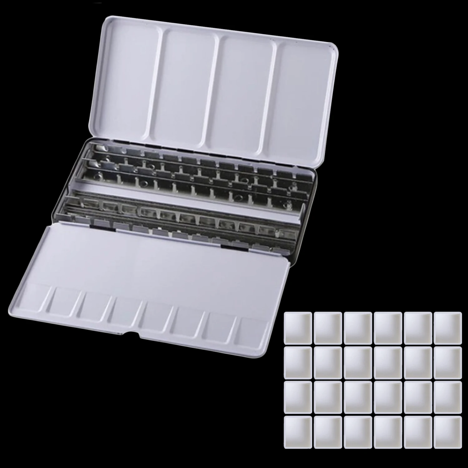 48 Gird пустые акварельные консервные формы Палетка Рисование чехол набор с шт.