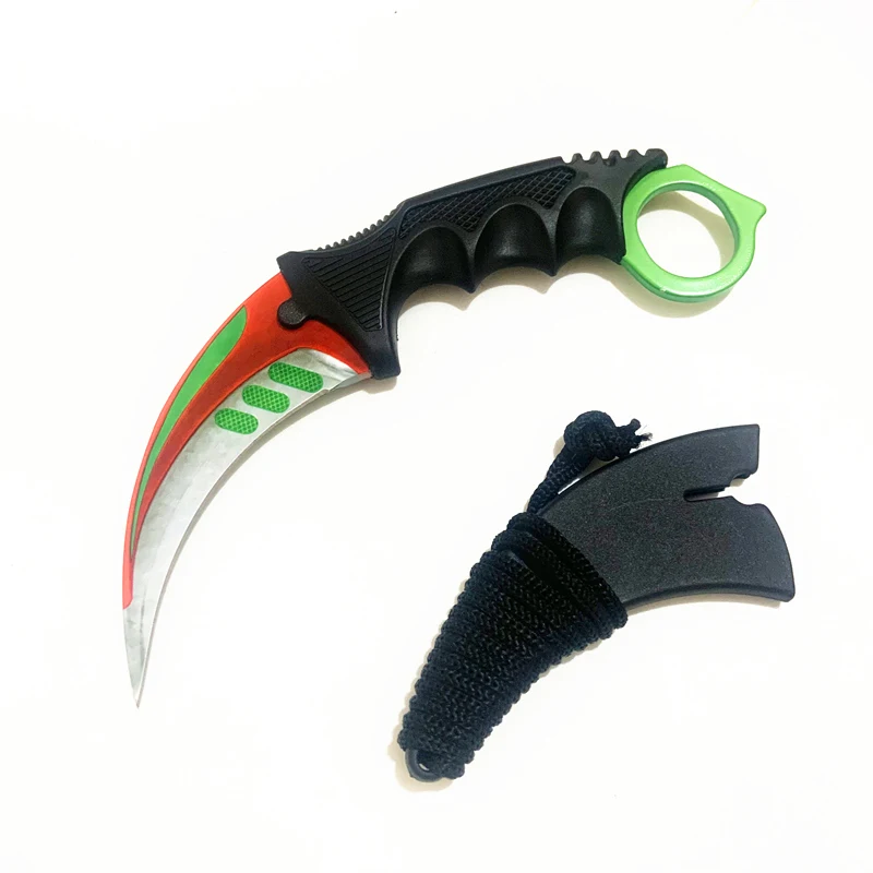 HS инструменты CSGO Karambit охотничий нож в стиле игры "Counter-Strike" выживания тактический коготь нож Карманный Самообороны обидный кемпинг инструмент - Цвет: K
