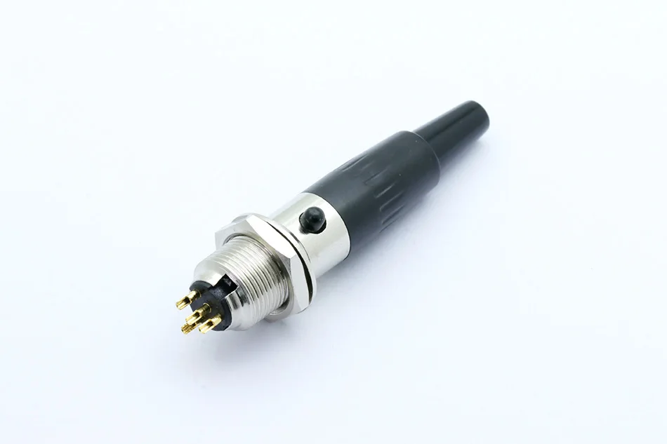 4pins 1xM 1xF 1 компл. Разъем Mini XLR, мини-авиационный микрофонный разъем, цинковый сплав+ медные булавки с позолотой, 3 4 5 контактов - Цвет: 4pins 1xM 1xF