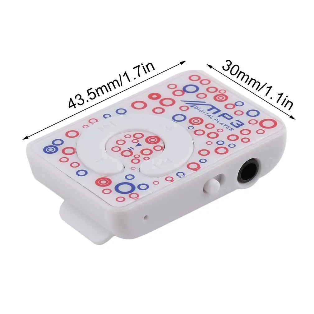 Мини клип USB MP3 музыкальный медиаплеер с микро SD/TF слот для карты Поддержка 1-8 Гб |