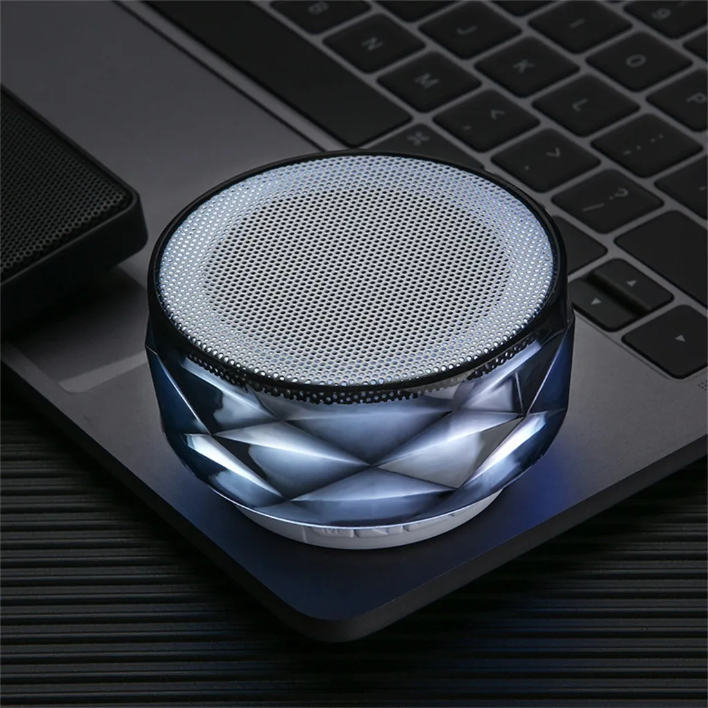 Bluetooth-колонка с басами перезаряжаемая Hi-Fi портативная цветсветодиодный