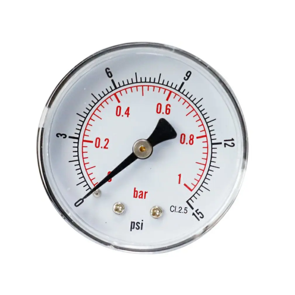 

Axial Pressure Gauge High-precision Barometer Oil Pressure Gauge Water Pressure Gauge TS-Y50Z4-15psiY50 0-15psi 0-1bar