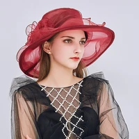2021 new organza sun hat ladies summer beach hat fashion elegant personality bucket cap for women travelling autumn winter