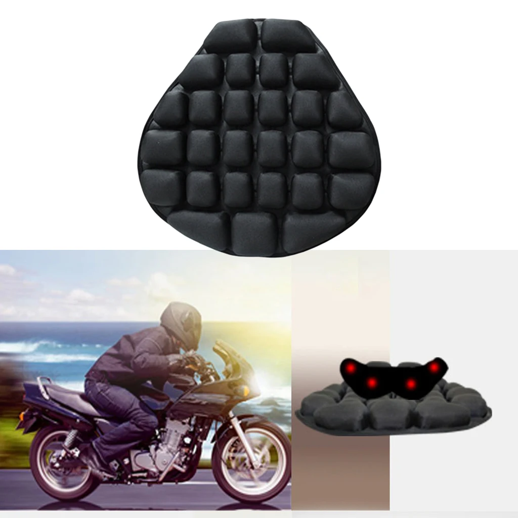 

Inflatable Air Motorcycle Cool Seat Cushion Universal Motorbike Seat Pad Black