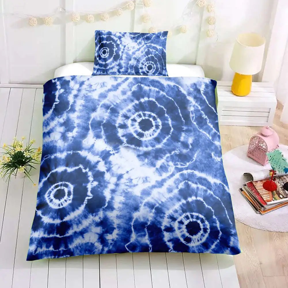 Thumbedding Tie-Dye Bedding Set Creative High End Colorful 3D Duvet Cover King Queen Twin Full Single Double Comfortable Bed | Дом и сад