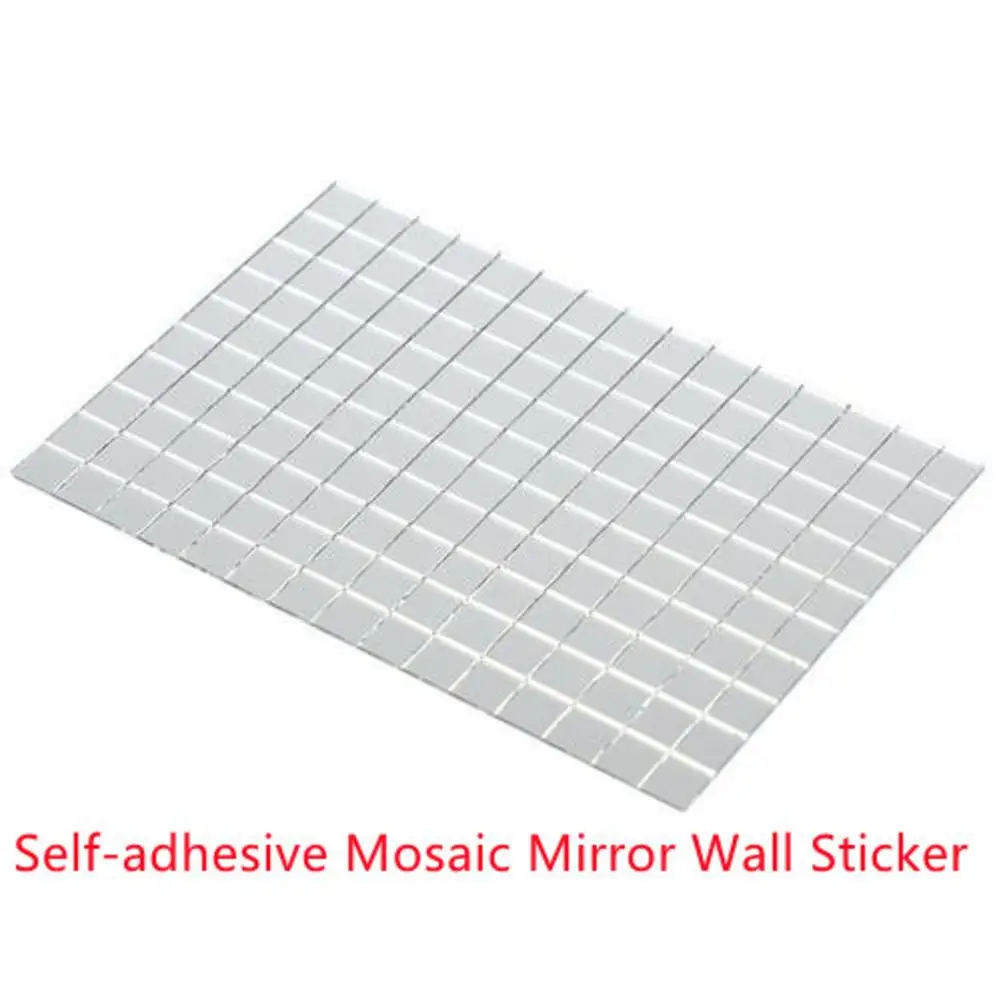 

Self-adhesive Mirror Wall Sticker DIY Decorative Decal 150PCS Small Glass Mirrors Anti-corrosion For Living Room Bedroom Decor