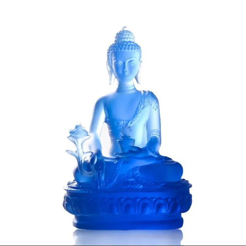 Тибетские поставщики синий 19 см смолы держать безопасный фармацевтик/Медицина