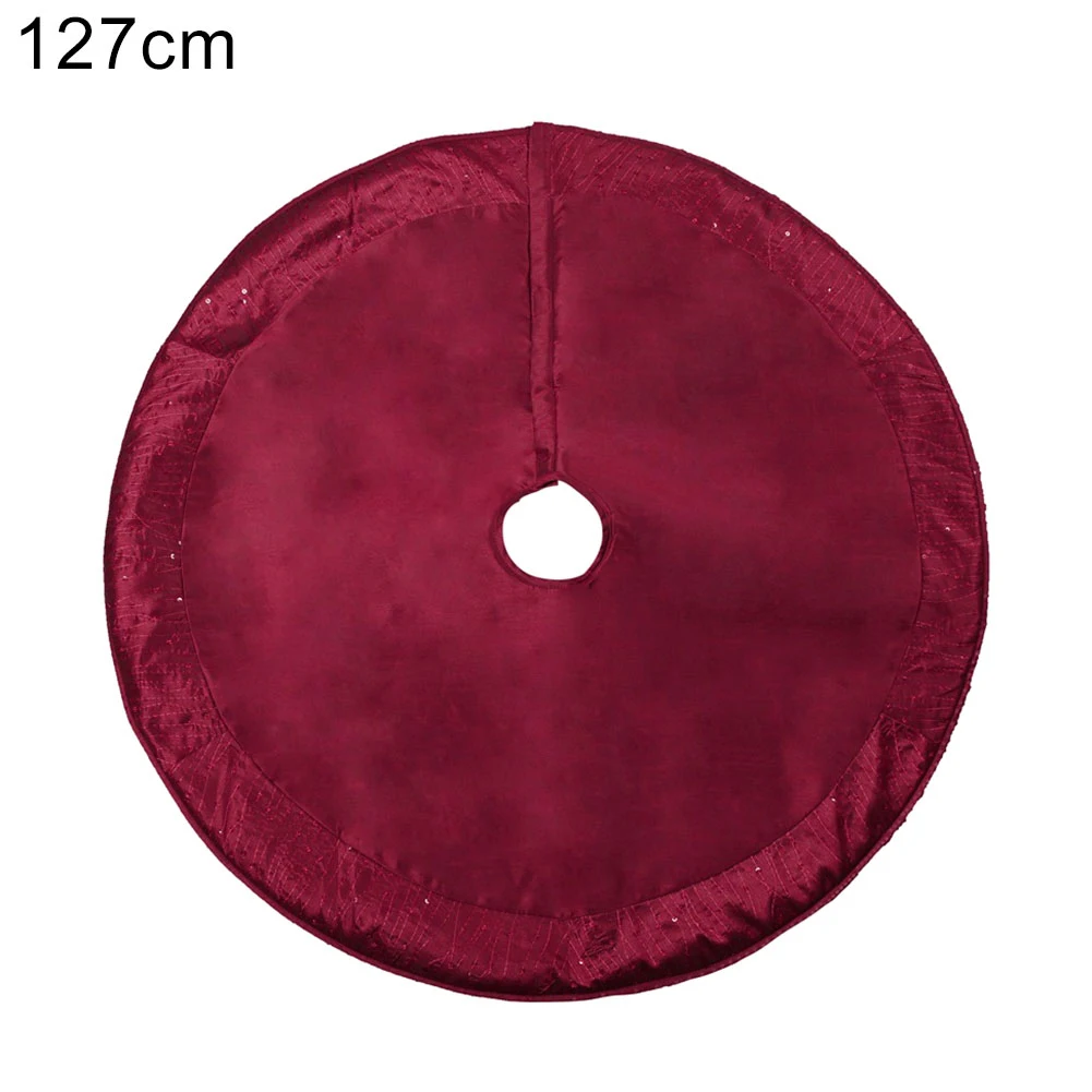 

1pc Round Thick Red Embroidery Sequin Christmas Tree Ornament Holiday Decoration Party Festive Xmas Decorations High Quality