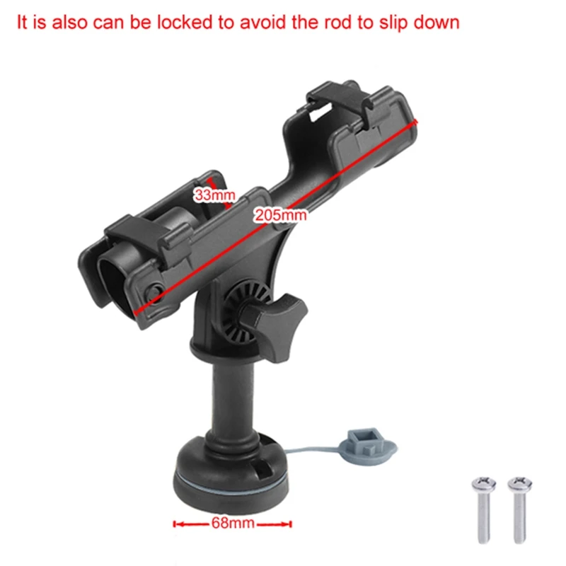 

360 Degrees Rotatable Fishing Holder Kayak Boat Fishing Rod Support Tools Nylon Fishing Mount Bracket