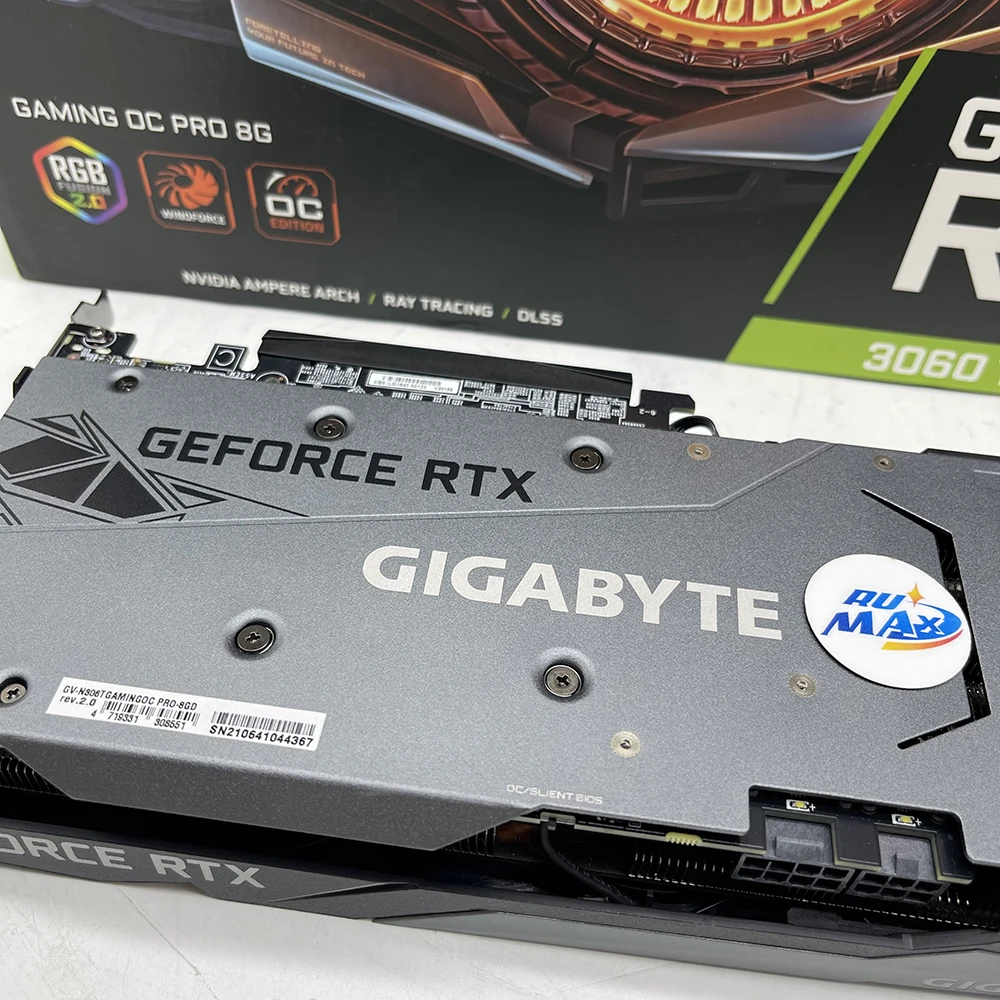 

Rumax Brand New Graphics Card GIGABYTE RTX 3060 Ti GAMING OC 8G For Desktop Gaming GIGABYTE 3060Ti