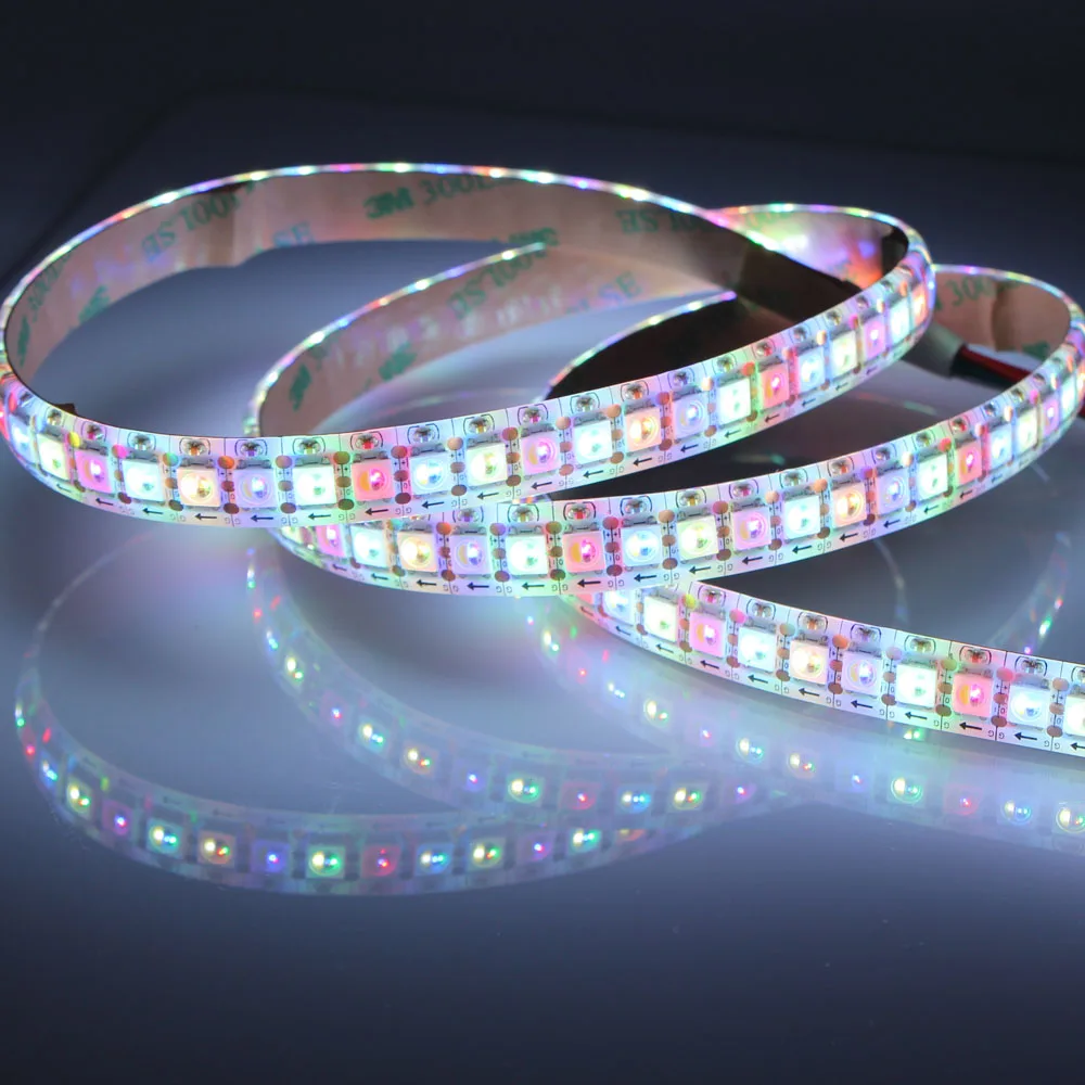 WS2812B/SK6812 RGBW/WS2811/WS2813/WS2815 RGB Светодиодные ленты IP30/65/67 индивидуальный адресат Цвет