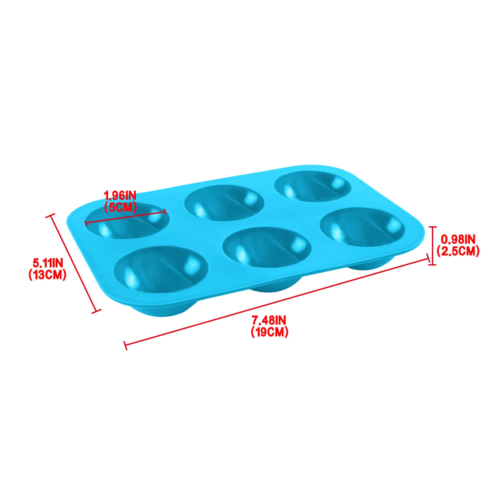 

6 DIY Cavity Half Ball Sphere Silicone Cake Mold Muffin Chocolate Hot Chocolate Bomb Mold Cake Baking Pan Bakeware Mould Tool