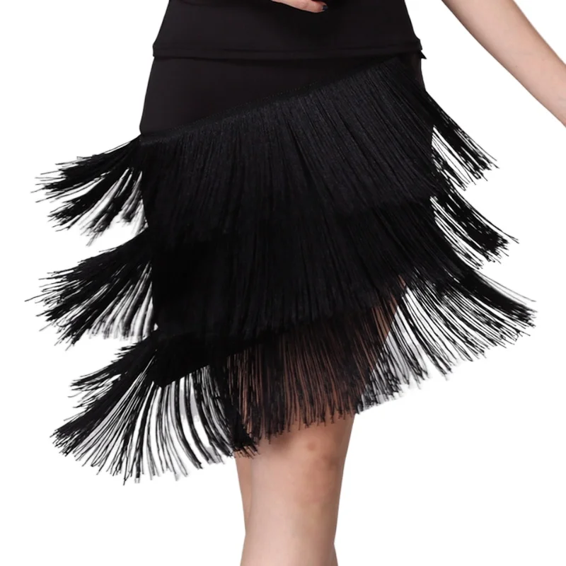 Юбка для латиноамериканских танцев взрослых женщин Румба Самба танго бальная