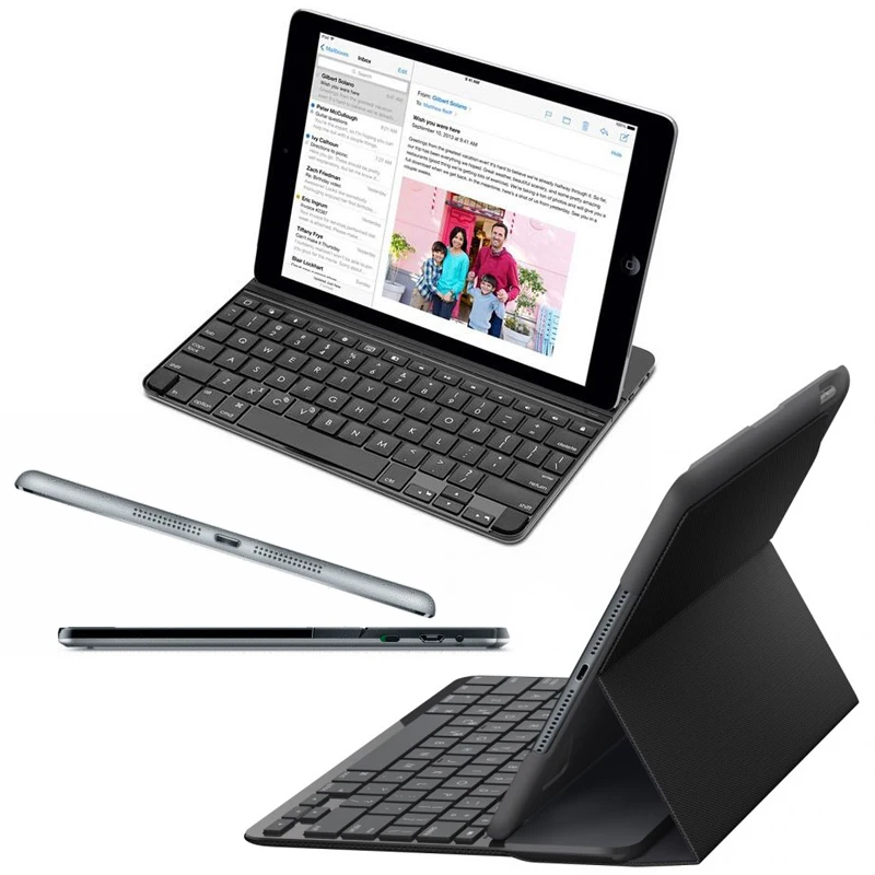 Чехол Logitech CANVAS для клавиатуры iPad mini 1/2/3 новый оригинальный iK0771 черный и