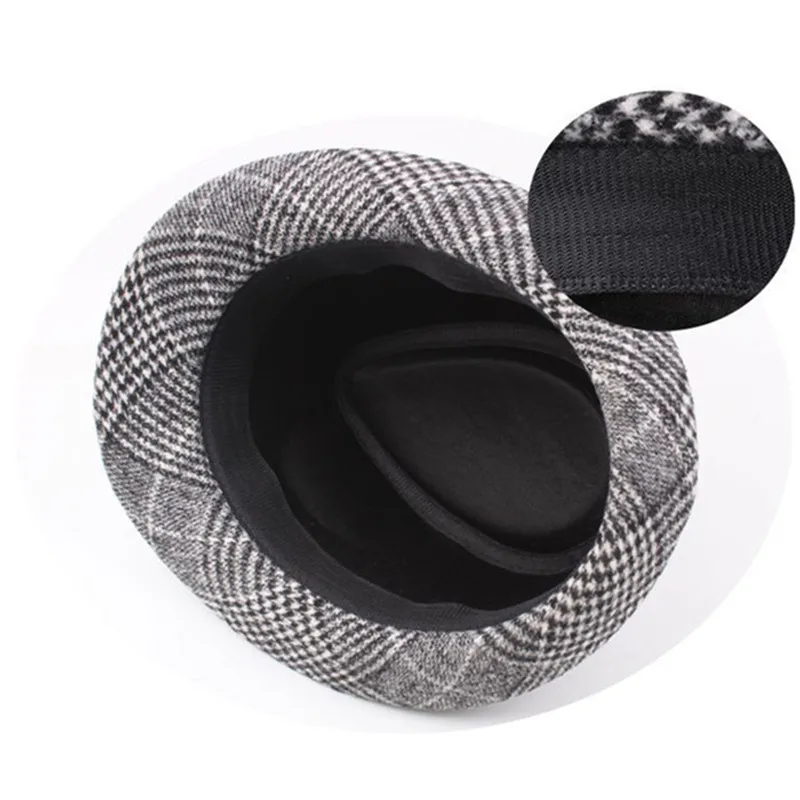 SILOQIN Мужские осенне-зимние трендовые стильные фетровые шляпы для мужчин среднего