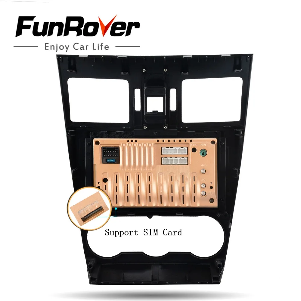 Автомобильный мультимедийный dvd плеер Funrover Octa core android 9 0 для Subaru Forester XV WRX 2012 2018 2 din
