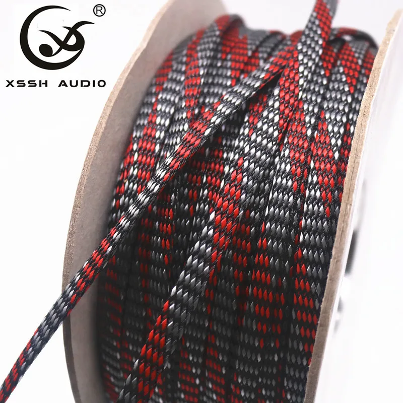 XSSH аудио 10 м ~ 20 мм Hi Fi экран тканый вискоза нейлон хлопок змеиная кожа сетка