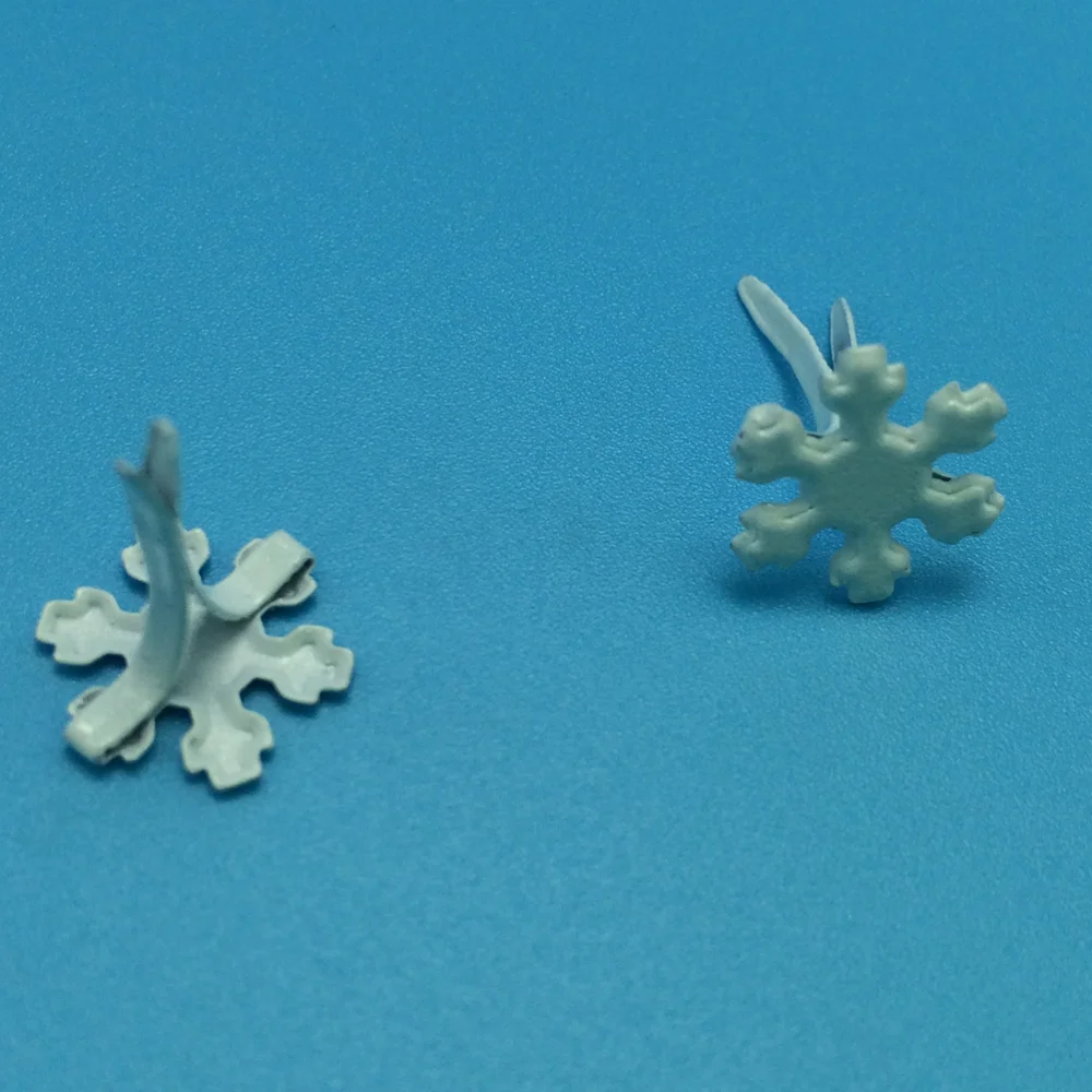 50 шт. Снежинка штифтики для скрапбукинга украшение крепежа брадсы Изделия из