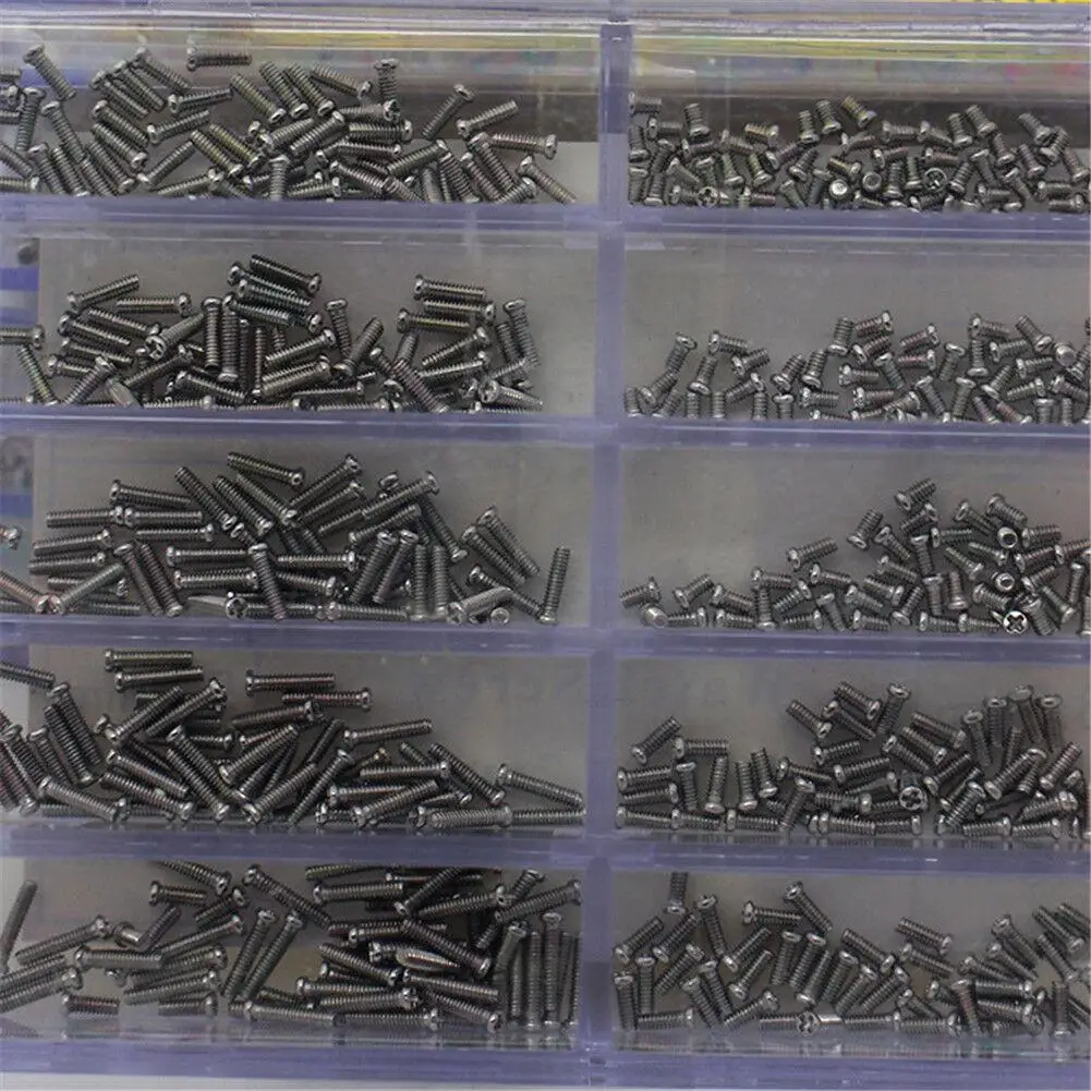 Universal Stainless Steel M1.2 Cross Screws 1.6 - 6.0 Mm Rust Proof and Durable 1 Box of | Обустройство дома
