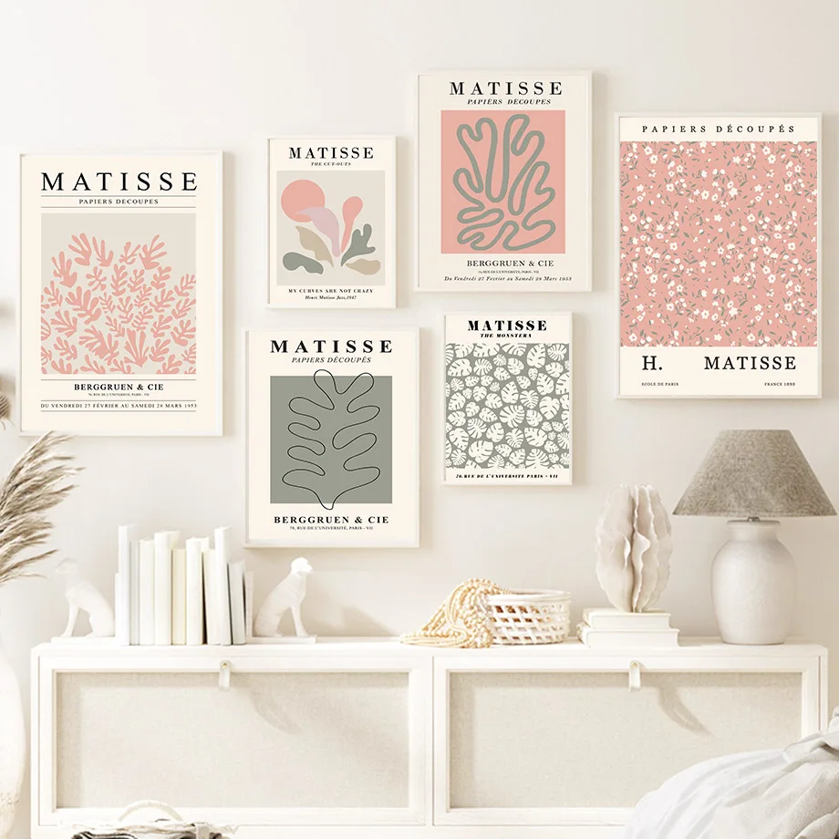 Абстрактная Картина на холсте Девушка из листьев кораллов