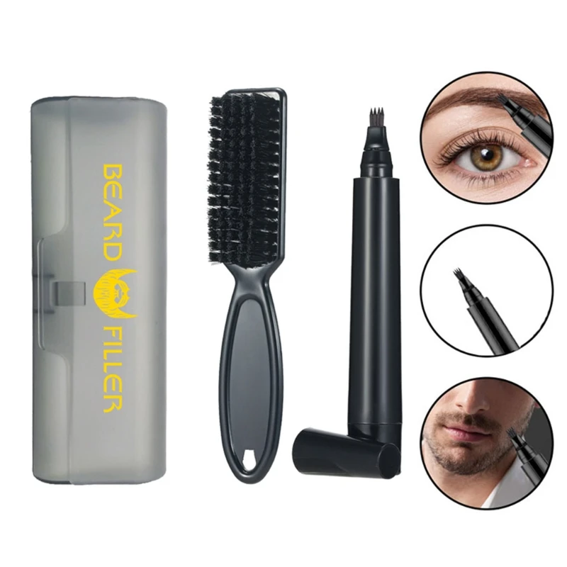 Водонепроницаемый наполнитель с 4 наконечниками вилки для формирования бороды