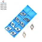 10 шт. MD1103 MD1504 MD1506 D-образные ромбовидные прокладки CNC металлический токарный инструмент держатель для токарного инструмента Аксессуары базовые высококачественные карбидные прокладки