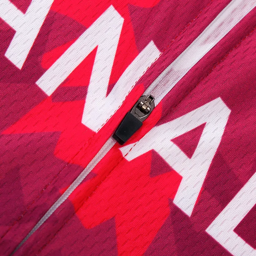 Новинка 2021 комплект для велоспорта Канады трикотажная красная велосипедная