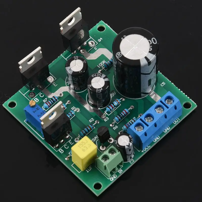 

DC12V 24V Mini 1969 TIP41C Mono Channel Amplifier Assemble Board Pure Class A