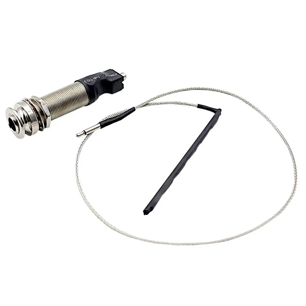 

Classical Acoustic Guitar Pickup Piezo Stick Under-Saddle End Pin 6.35mm 1/4 Output Jack For Violin Banjo Mandolin Uke