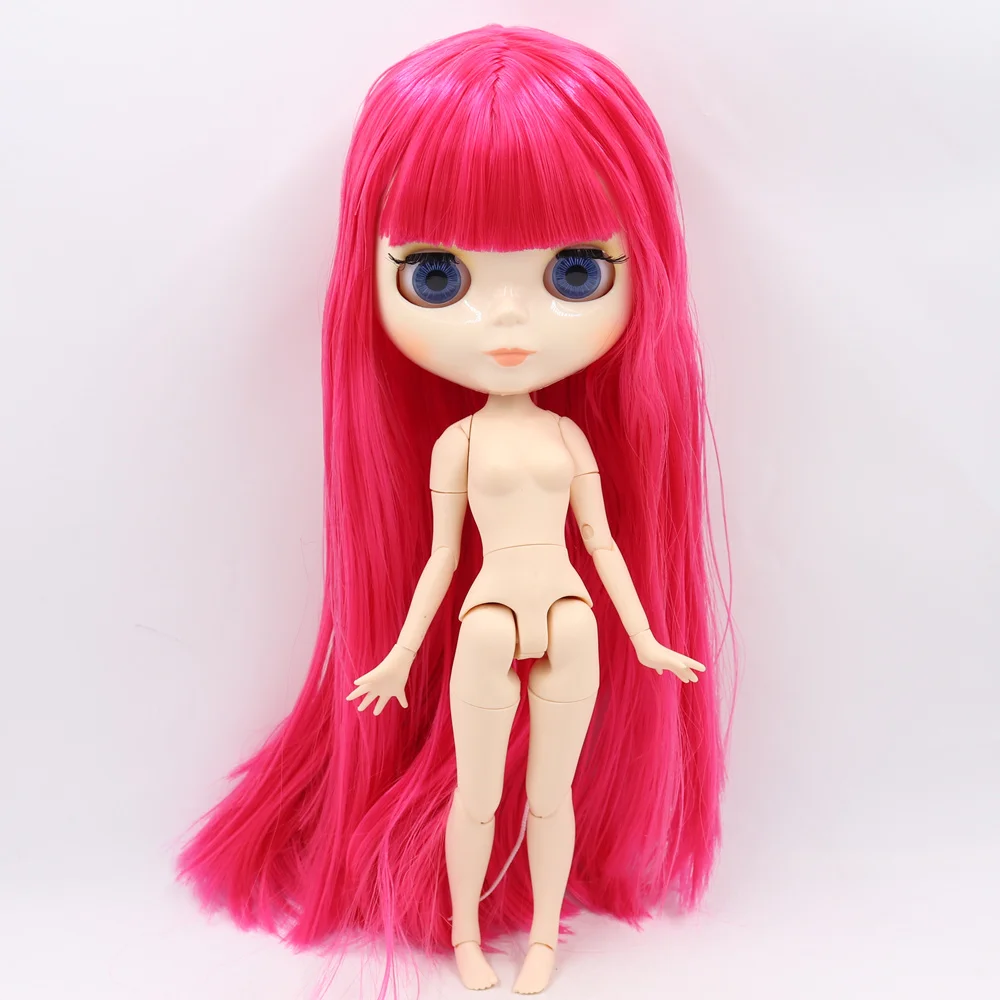 nude doll ICY Blyth Кукла № 1 глянцевое лицо белая кожа сустава тела 1/6 BJD Специальная цена 1/4 BJD, Pullip, Jerryberry, Licca игрушка подарок - Цвет: nude doll