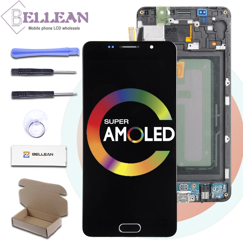 Dinamico скидка A5 дисплей для samsung Galaxy A510 lcd кодирующий преобразователь сенсорного экрана в сборе A510F A510M дисплей