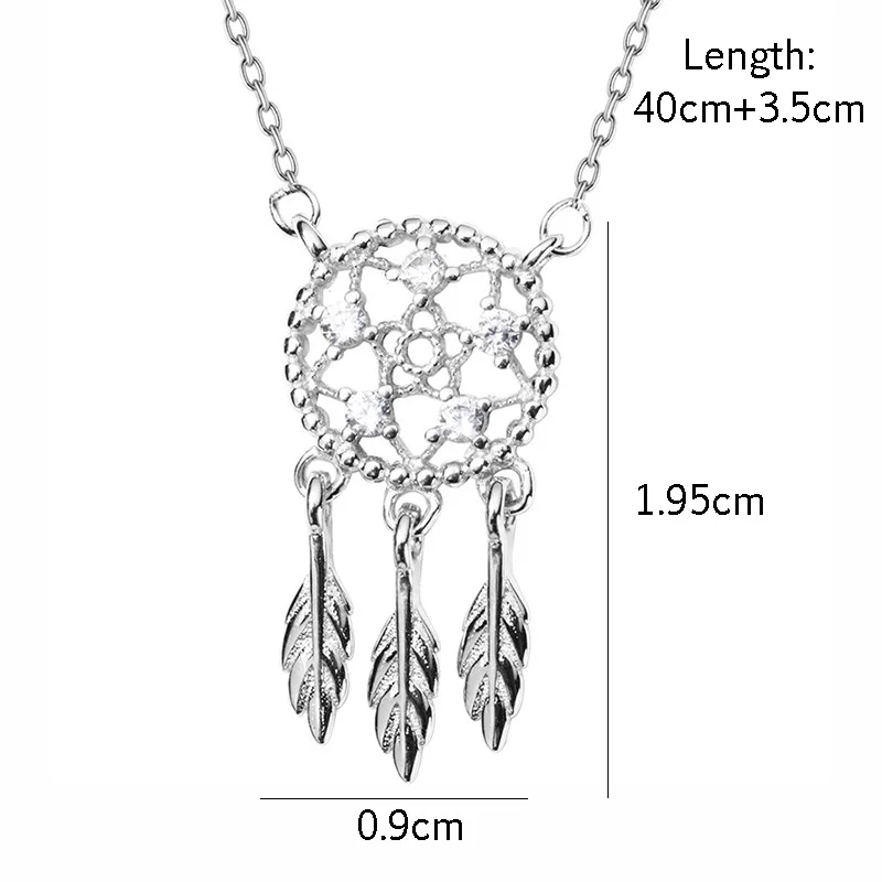Цепочка женская из серебра 925 пробы с подвеской Ловец снов | Украшения и