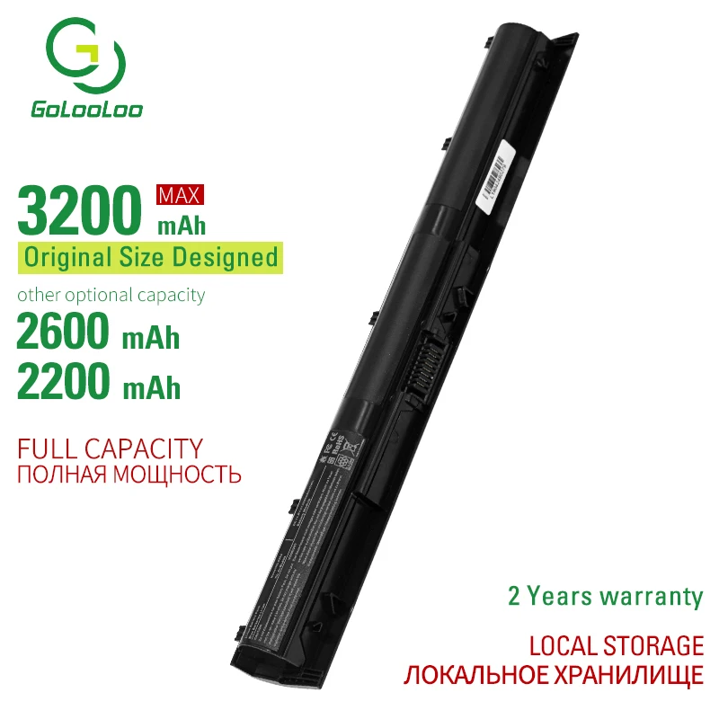 

Golo 4 CELLS Laptop Battery KI04 HSTNN-DB6T 800010-421 HSTNN-LB6S 800049-001 For HP Pavilion 14 15 17 17-g000 17-g099