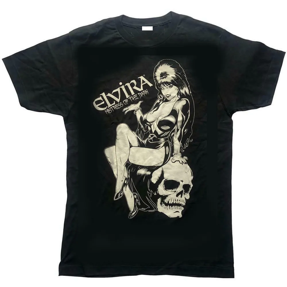 Kreeps2 666 Elvira Mistress of The Dark Comic Skull Goth Punk футболка MTJECS Xxxtentacion странные вещи новые