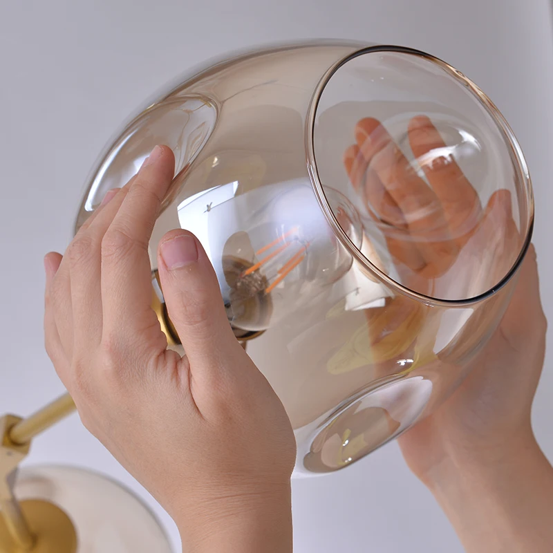 Новый современный подвесной светильник светодиодный стеклянный для столовой