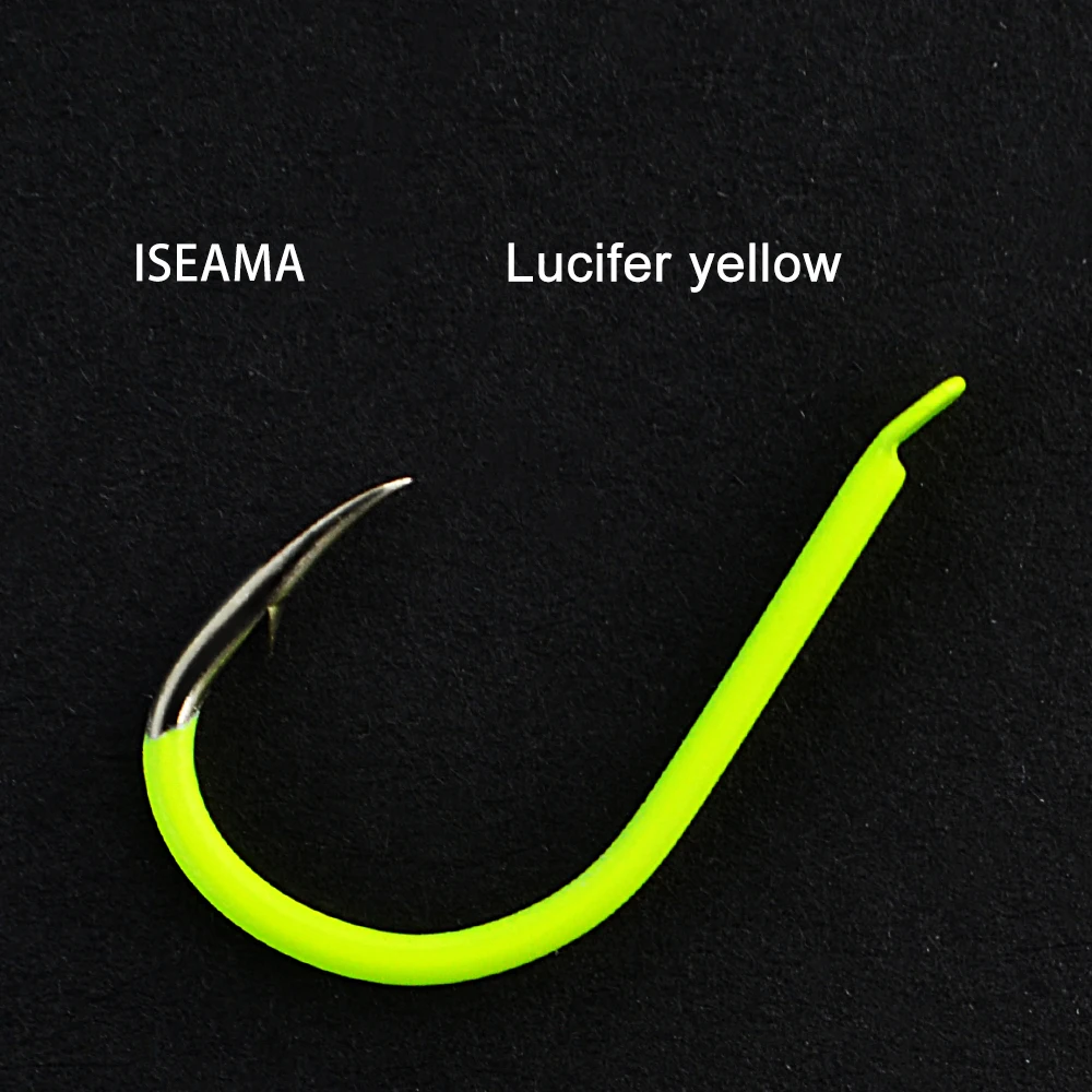 

4colors 30pcs/50pcs/lot INE NI-HOOK Hight Carbon Steel Fishing Hooks Size 4#-13# Bait Lure Fishhooks Sea Fishing Single Carp