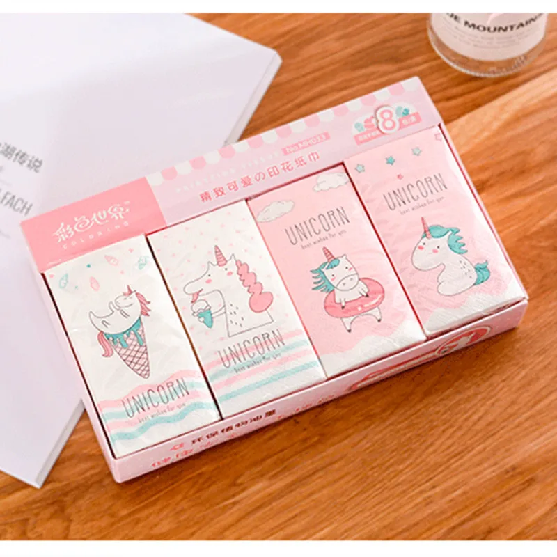 Бумажная салфетка в виде единорога из 100% натурального дерева 4