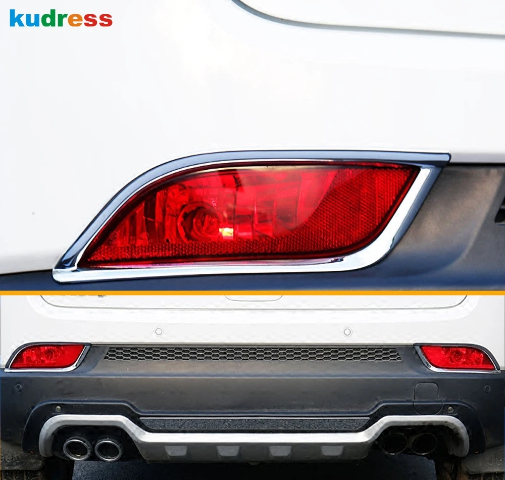 Для Jeep Compass 2017 2018 2019 2020 2021 хром Лампа заднего противотуманного фонаря накладка