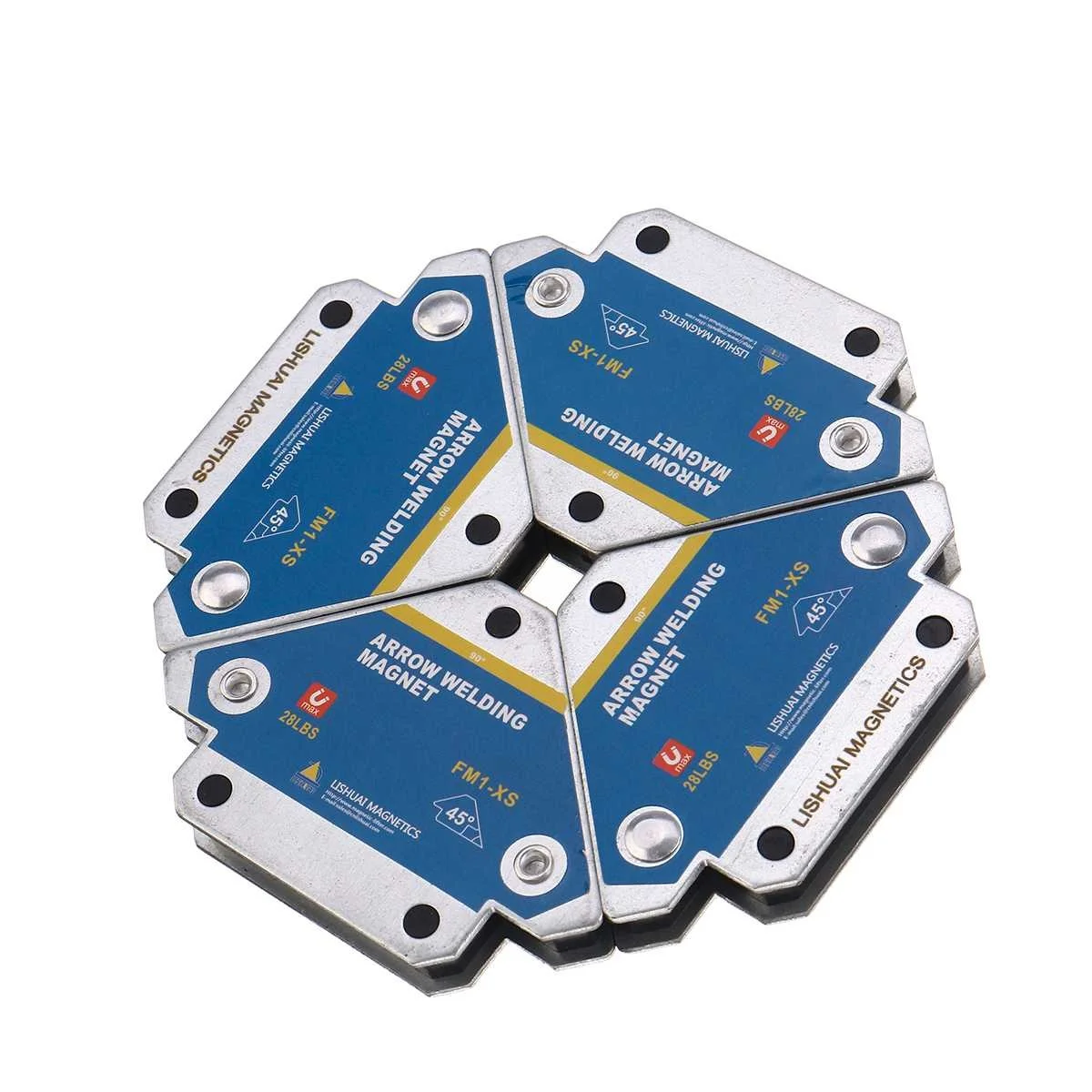 

4pcs Magnetic Welding Holders Multi-angle Solder Magnet Weld Fixer Positioner Ferrite Holding Auxiliary Locator Tools